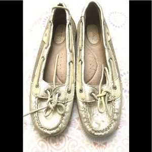 Sherry Metallic Gold Original Boat Shoe